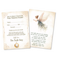 Tooth Fairy Certificates - A6 Size Rustic Watercolour Fairy Letters