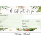 Blank DL Gift Vouchers & Envelopes - Double Sided Tropical Design