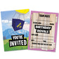 Fort Building Battle Style Birthday Royale Party Invitations