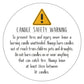 35mm Round White Candle Safety Warning Stickers/Labels