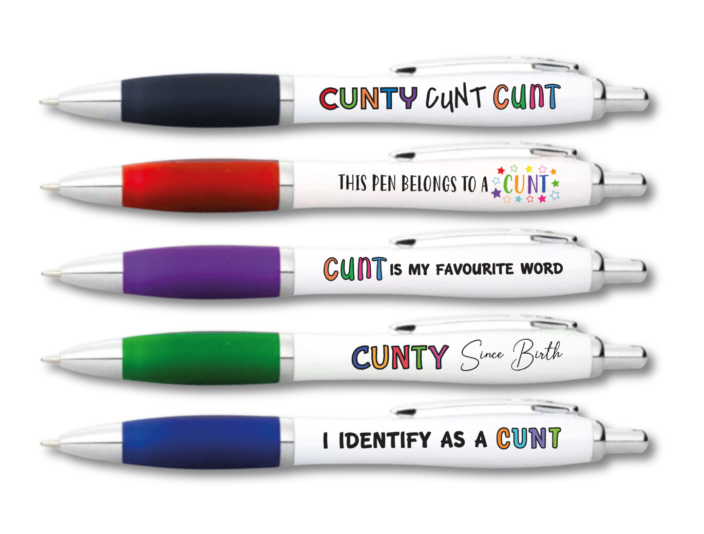 (Pack of 5) VERY RUDE - NSFW C**T Pens