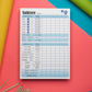 A5 Yahtzee Score Pads - 50 Tear Off Game Sheets per Pad - 6 Games on Each Sheet