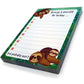 Sloth To Do List Notepad and Pen Gift Set - " I'M IN SLOTH MODE" Green Grip Pen